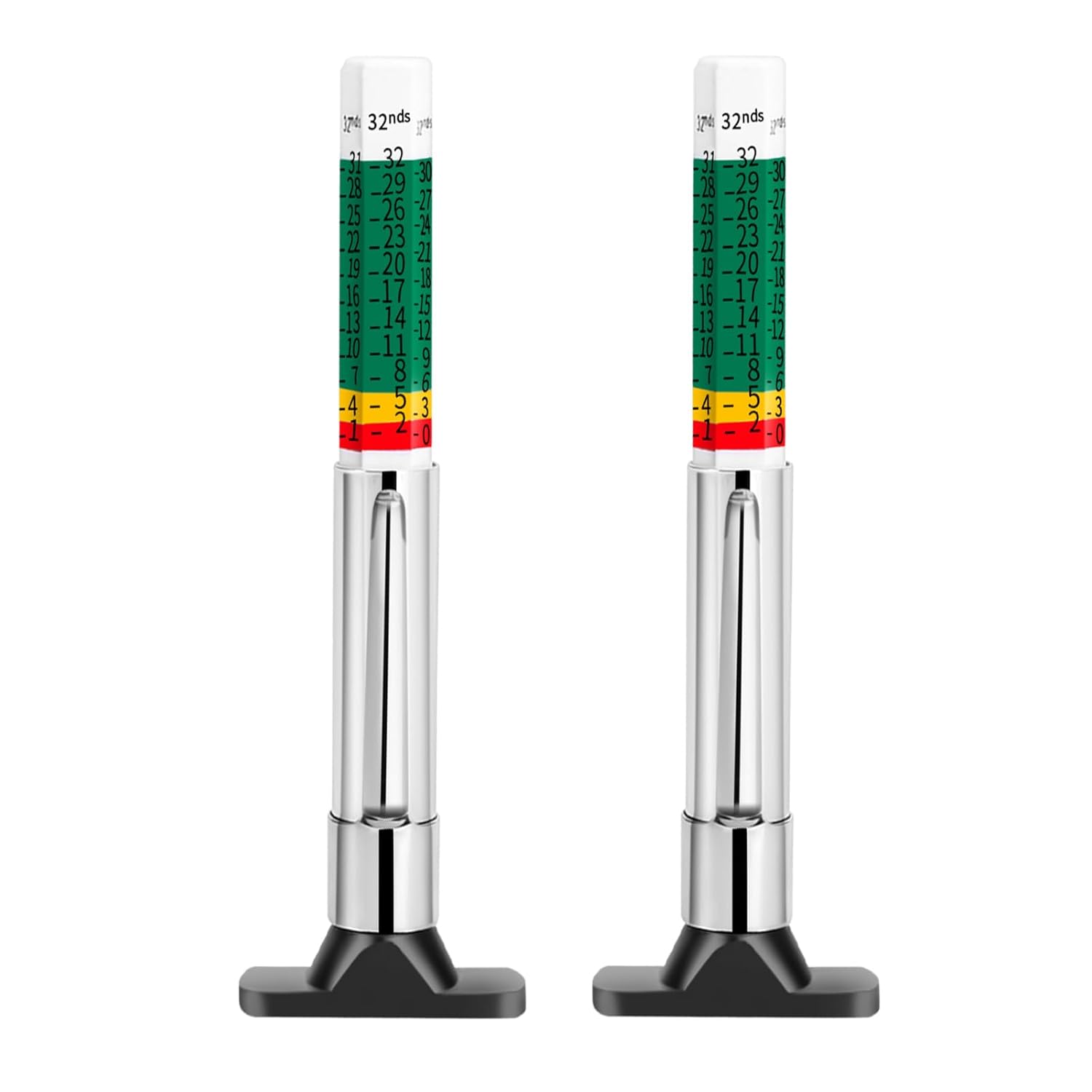 Color-Coded Tread Depth Gauge (2-Pack)